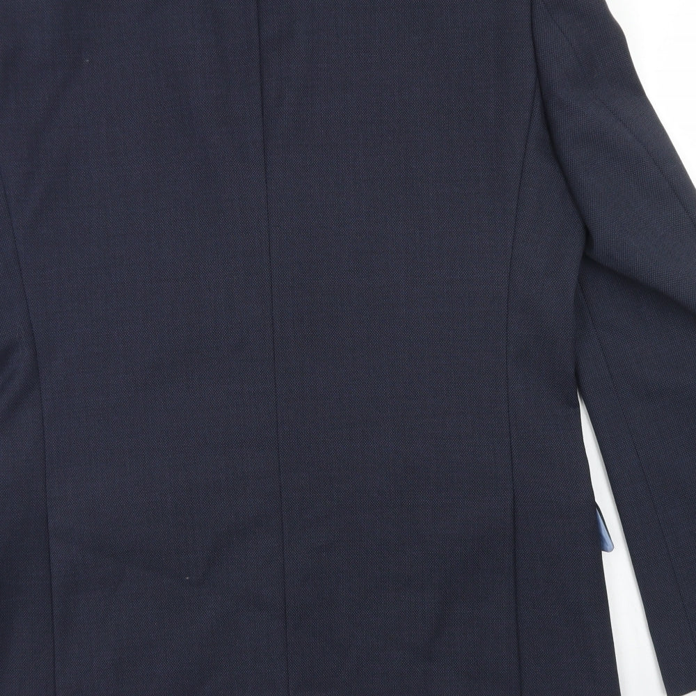 Taylor & Wright Mens Blue Polyester Jacket Blazer Size 40