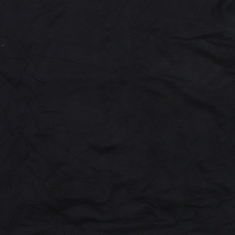 Dunnes Stores Womens Black Round Neck Viscose Pullover Jumper Size 18