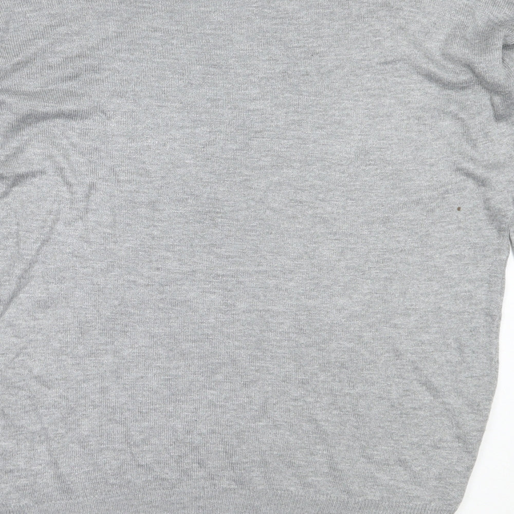 Atmosphere Womens Grey Round Neck Acrylic Pullover Jumper Size 8