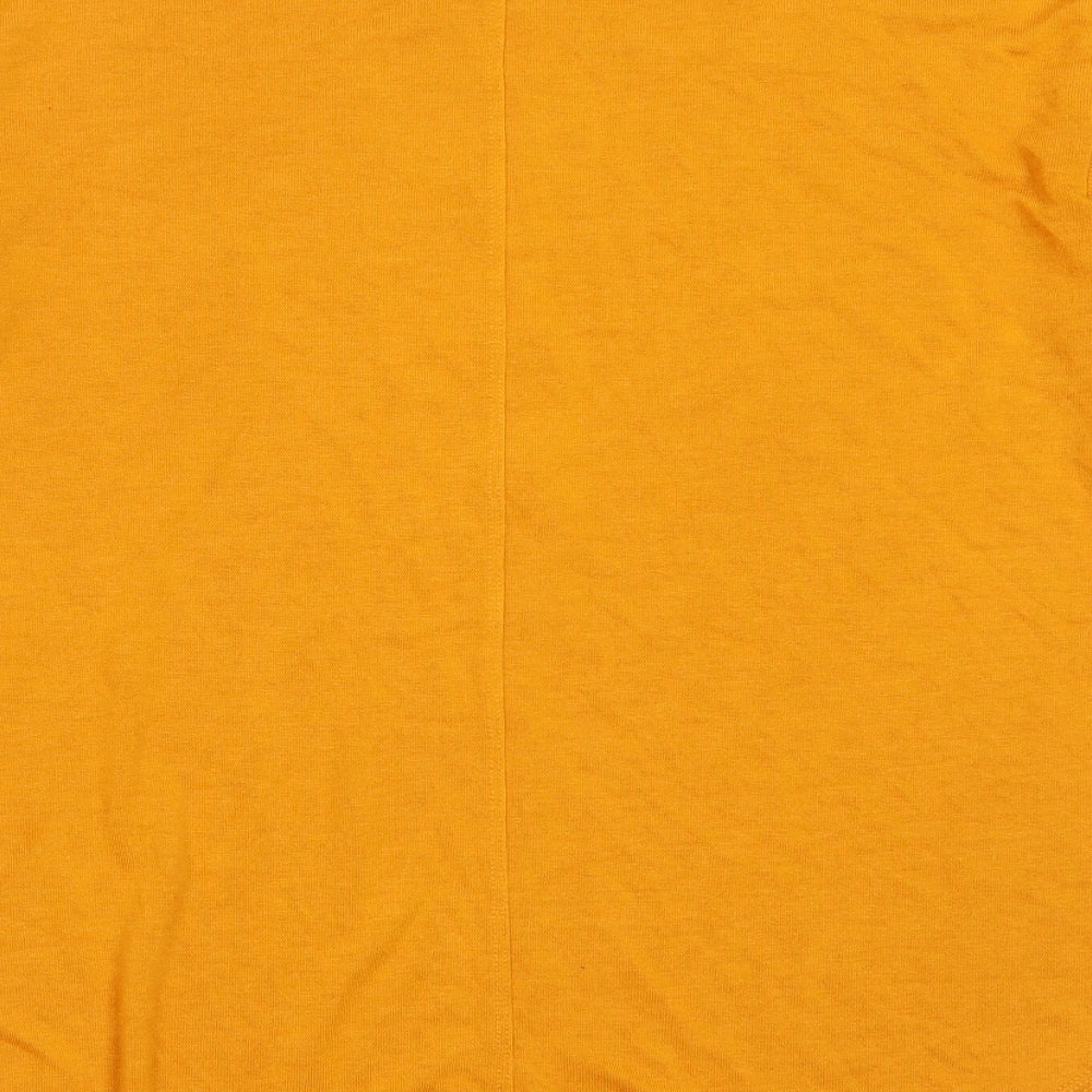 NEXT Womens Yellow High Neck Viscose Pullover Jumper Size 6