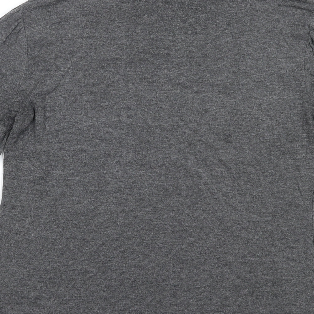 New Look Womens Grey Roll Neck Viscose Pullover Jumper Size 16