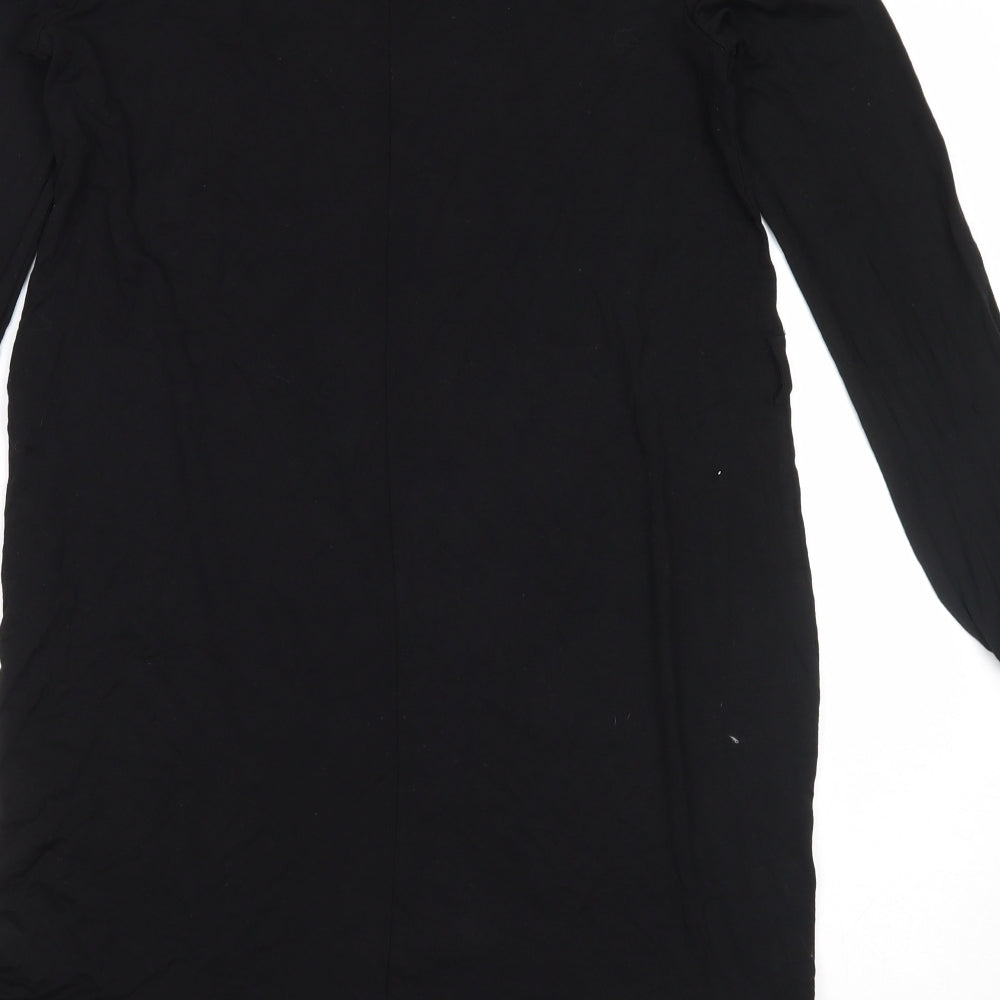 Matalan Womens Black Viscose Trapeze & Swing Size S Round Neck