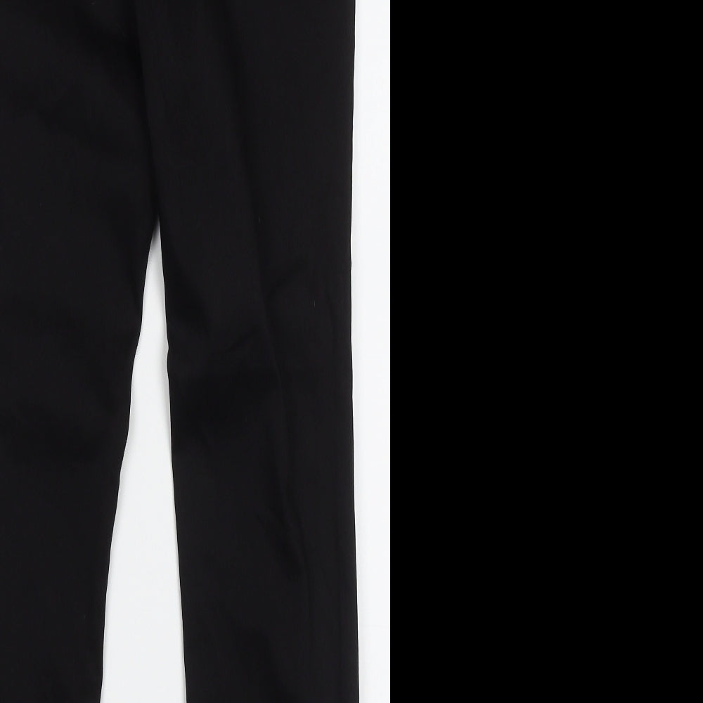 Papaya Womens Black Cotton Skinny Jeans Size 10 L28 in Regular Button
