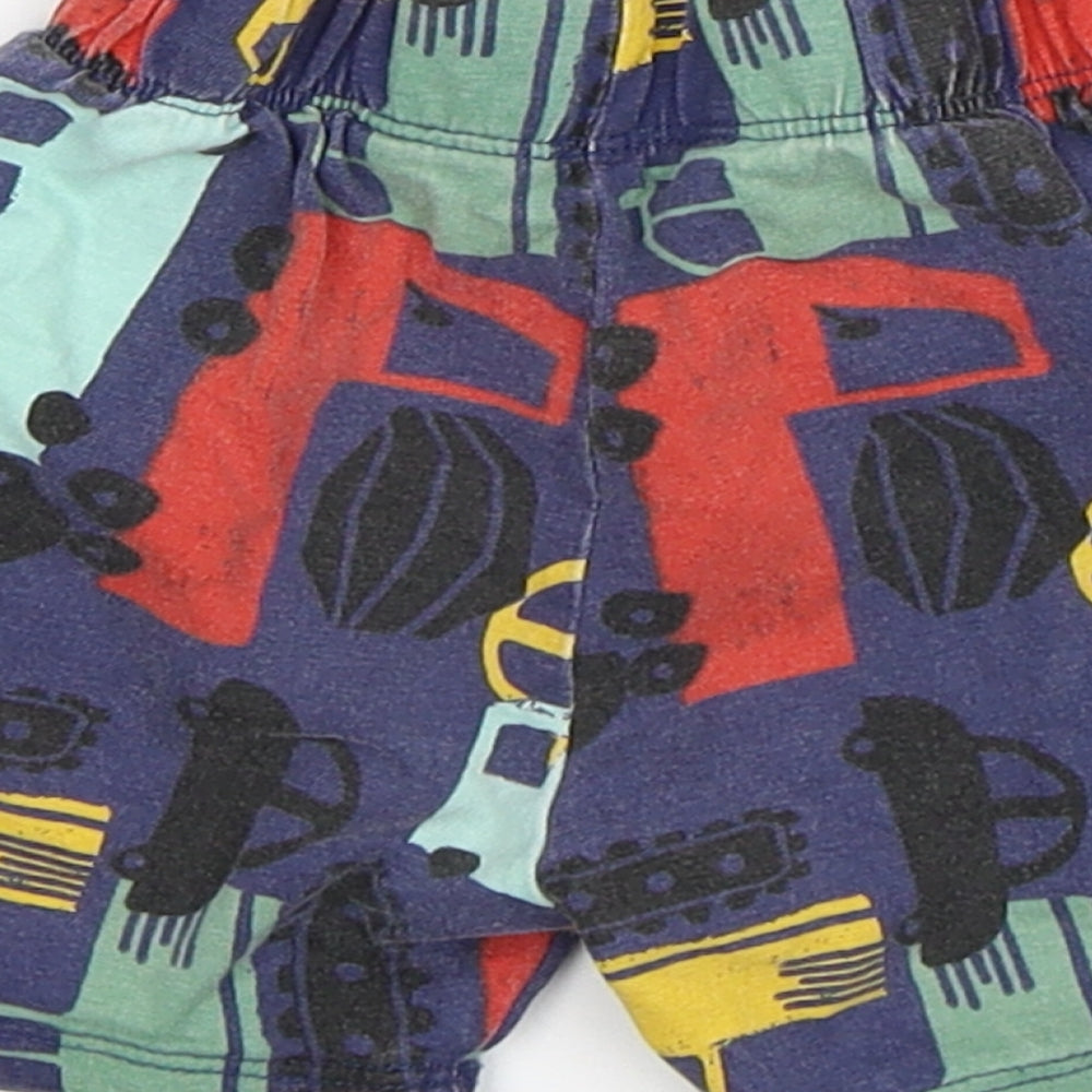 Very Boys Multicoloured Cotton Sleep Shorts Size 12-18 Months