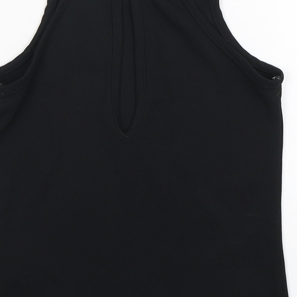 Clockhouse Womens Black Polyester Camisole Tank Size 8 Square Neck