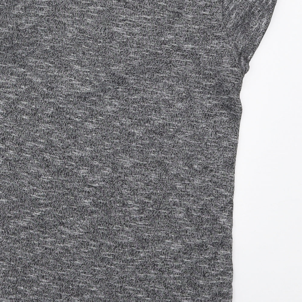 Atmosphere Womens Grey Viscose Basic T-Shirt Size 6 Round Neck