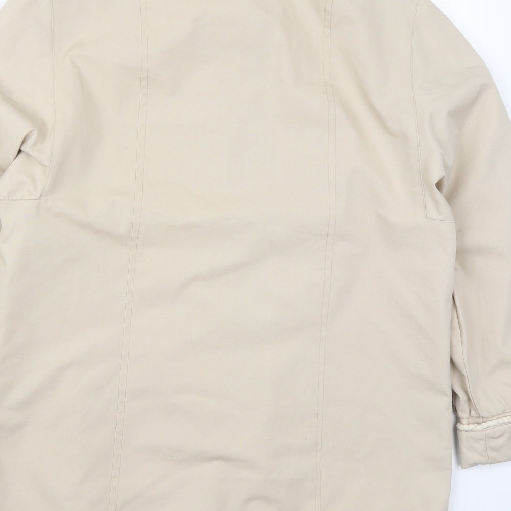 Jan Robert Womens Beige Jacket Size 10 Button