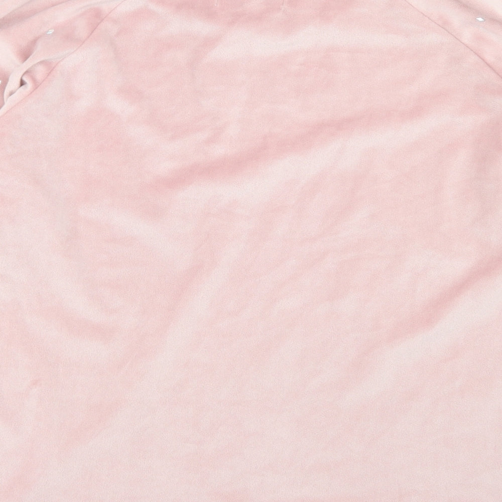 La Marquise Womens Pink Polyester Pullover Sweatshirt Size M