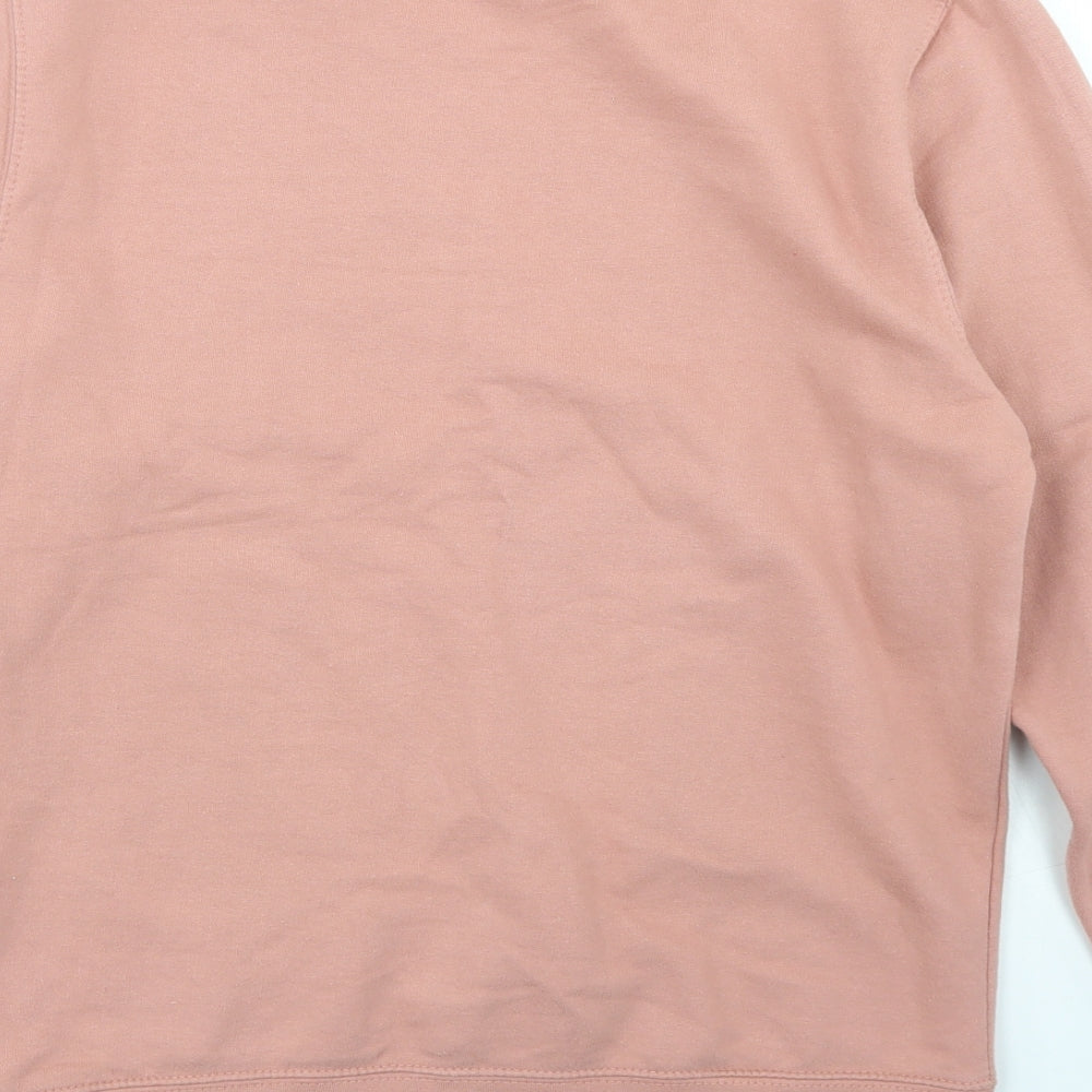 JustHoods Womens Pink Cotton Pullover Sweatshirt Size XS - Bee Beautiful