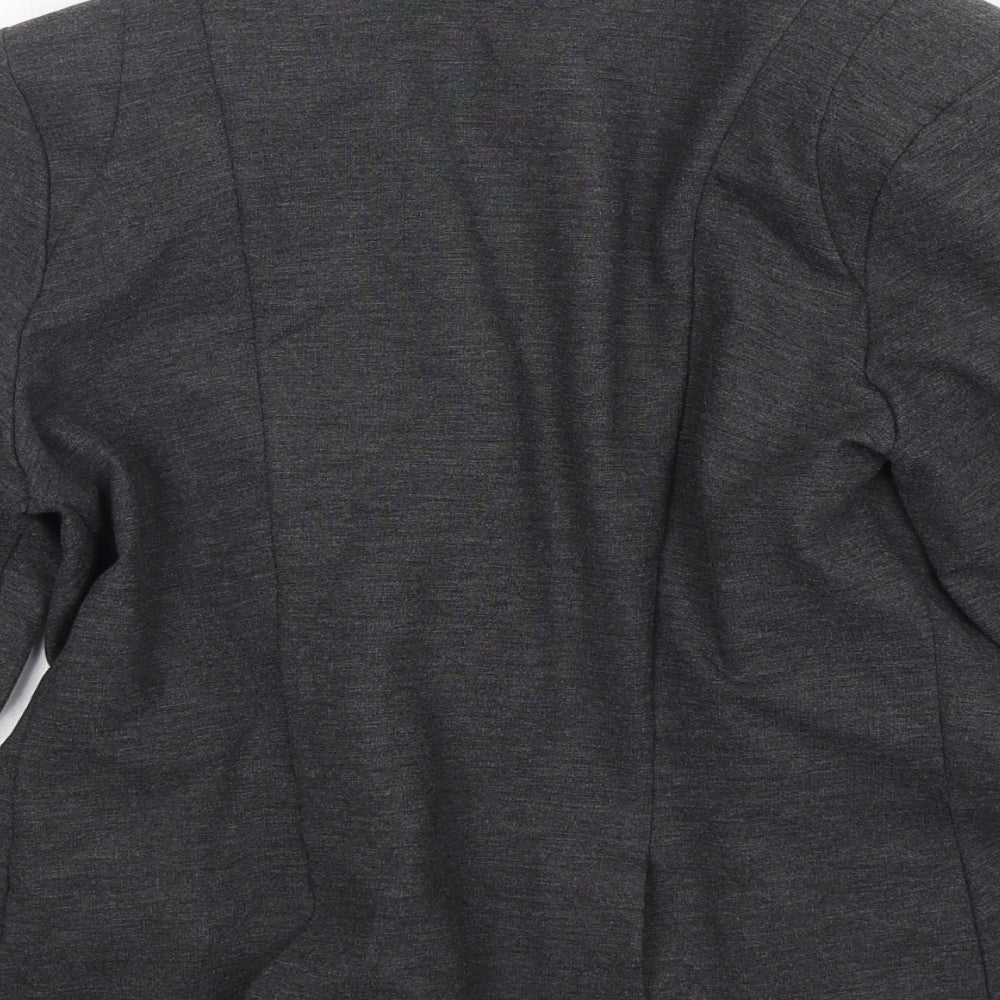 Marks & Spencer School Womens Grey Polyester Jacket Blazer Size 14