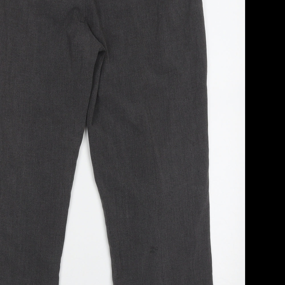 Bonmarché Womens Grey Polyester Trousers Size 12 L26 in Regular