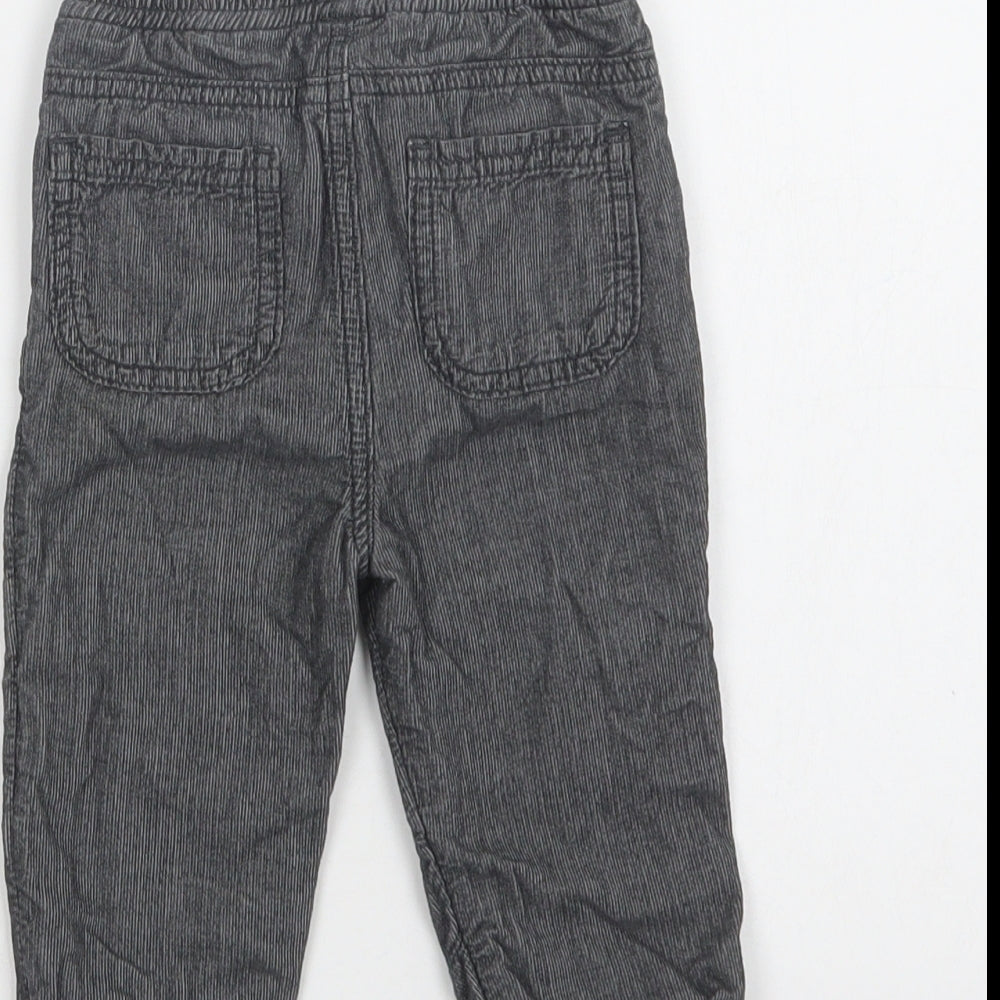 TU Baby Grey Cotton Jogger Trousers Size 9-12 Months