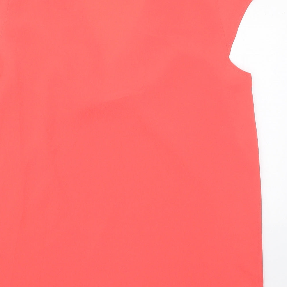 Atmosphere Womens Pink Polyester Basic Blouse Size 12 V-Neck