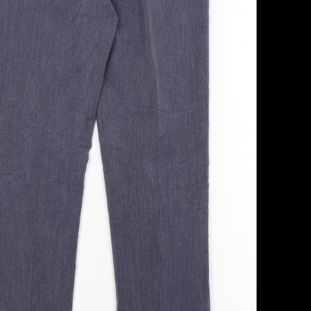 Classics Womens Blue Polyester Trousers Size 10 L30 in Regular
