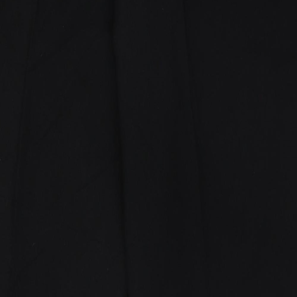 TU Mens Black Polyester Trousers Size 42 L31 in Regular Button