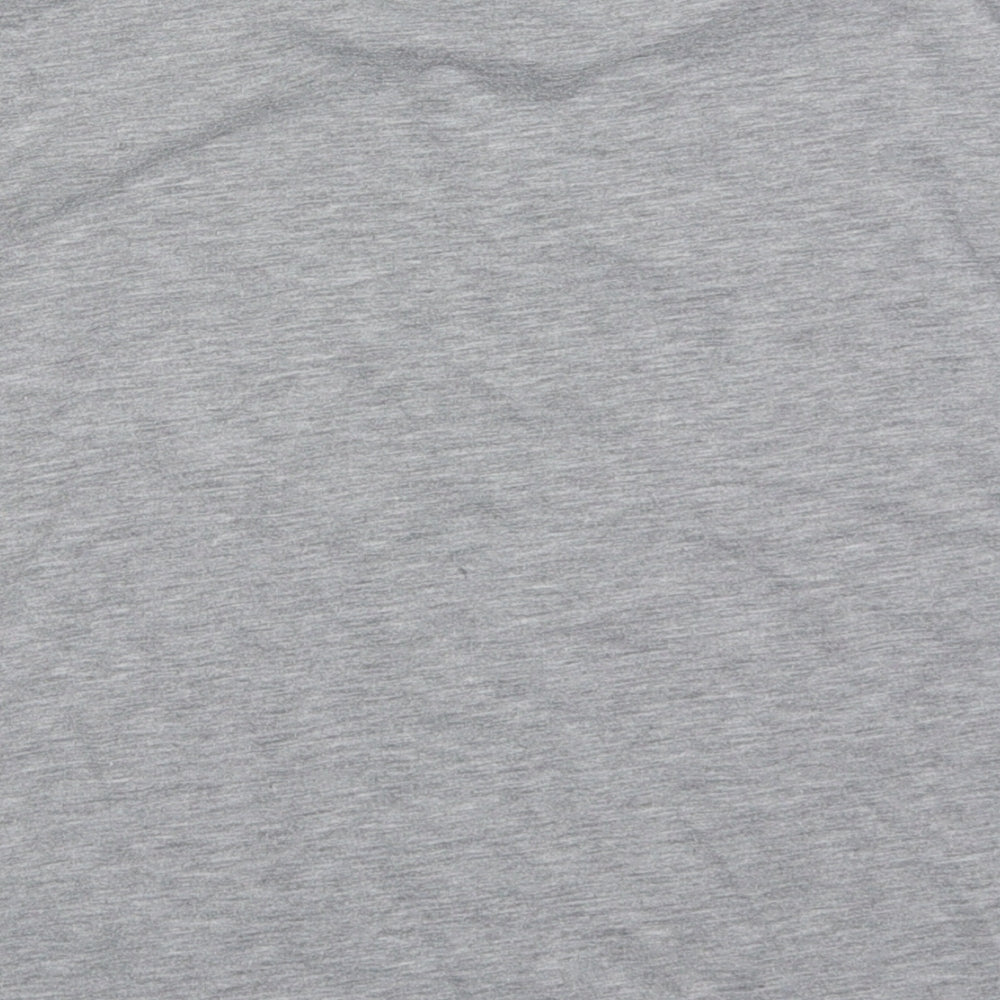 Outfit Girls Grey Polyester Basic T-Shirt Size 5 Years Crew Neck Pullover - Fierce