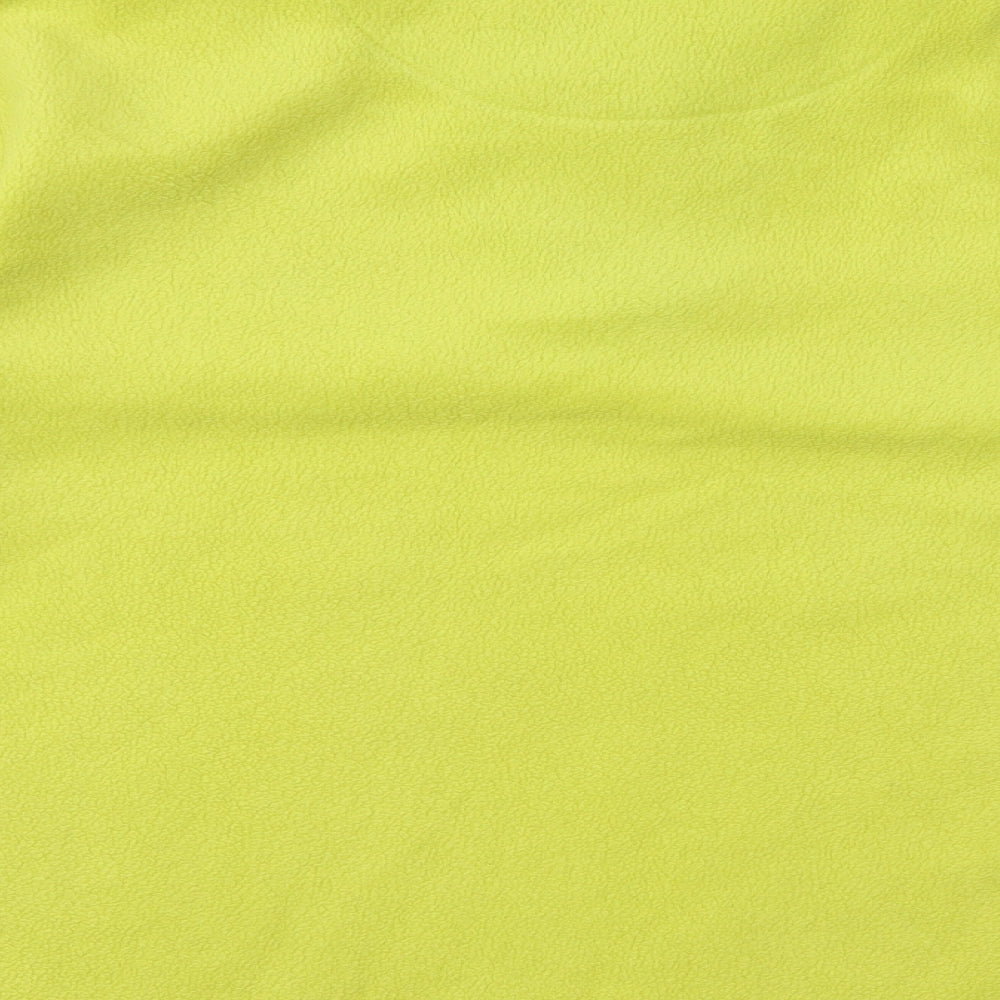 Unlimited style Womens Yellow Collared Polyester Pullover Jumper Size 16 - Style