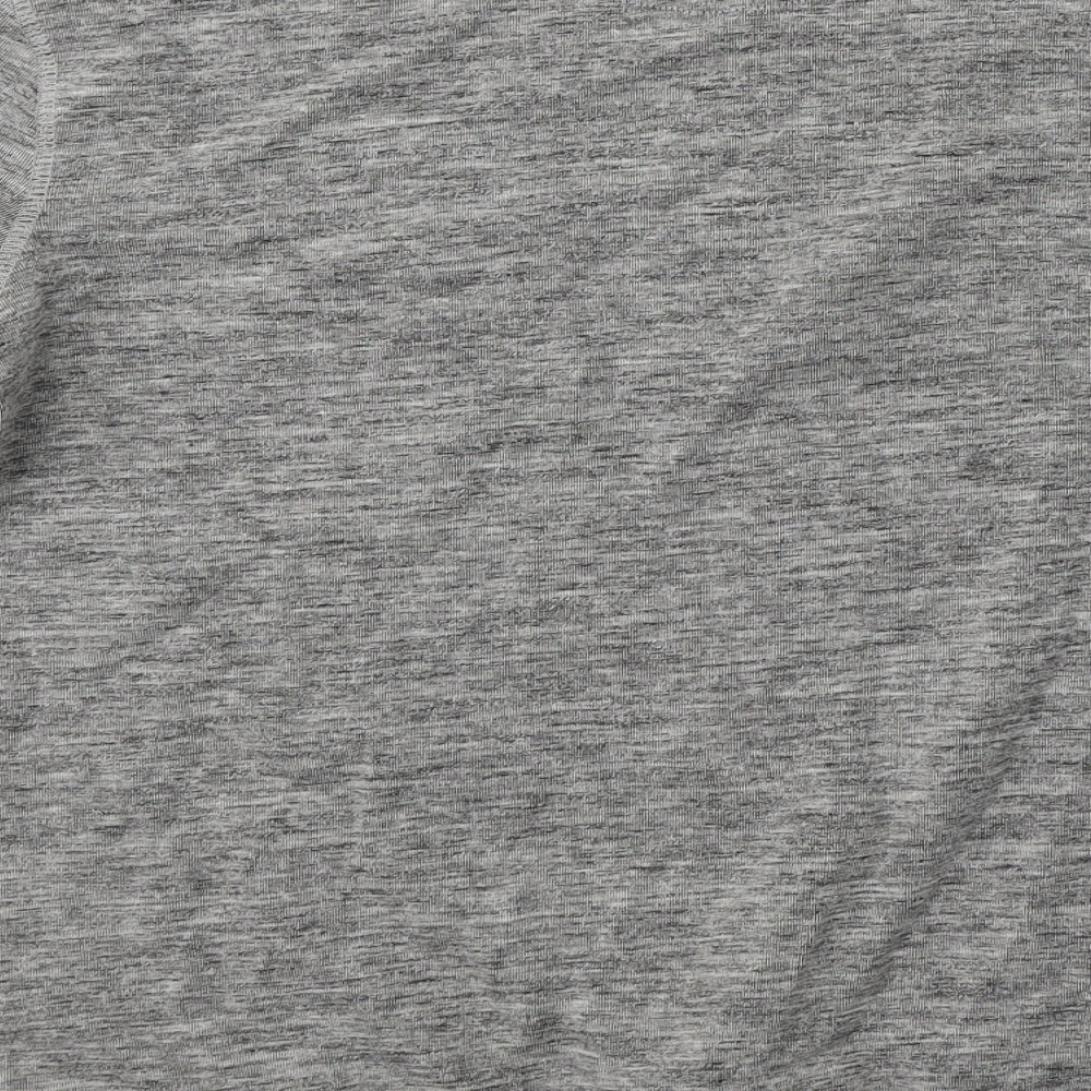 Nutmeg Mens Grey Round Neck Cotton Pullover Jumper Size S