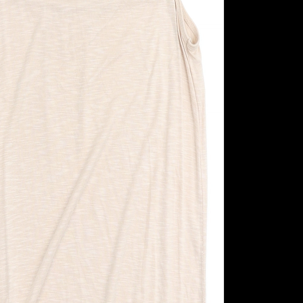 Dorothy Perkins Womens Pink Viscose Basic Tank Size 8 Round Neck