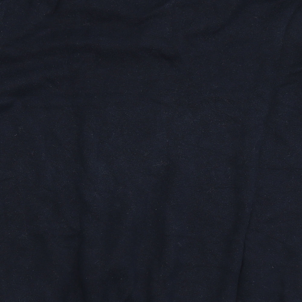 BRICE Mens Blue V-Neck Cotton Pullover Jumper Size M