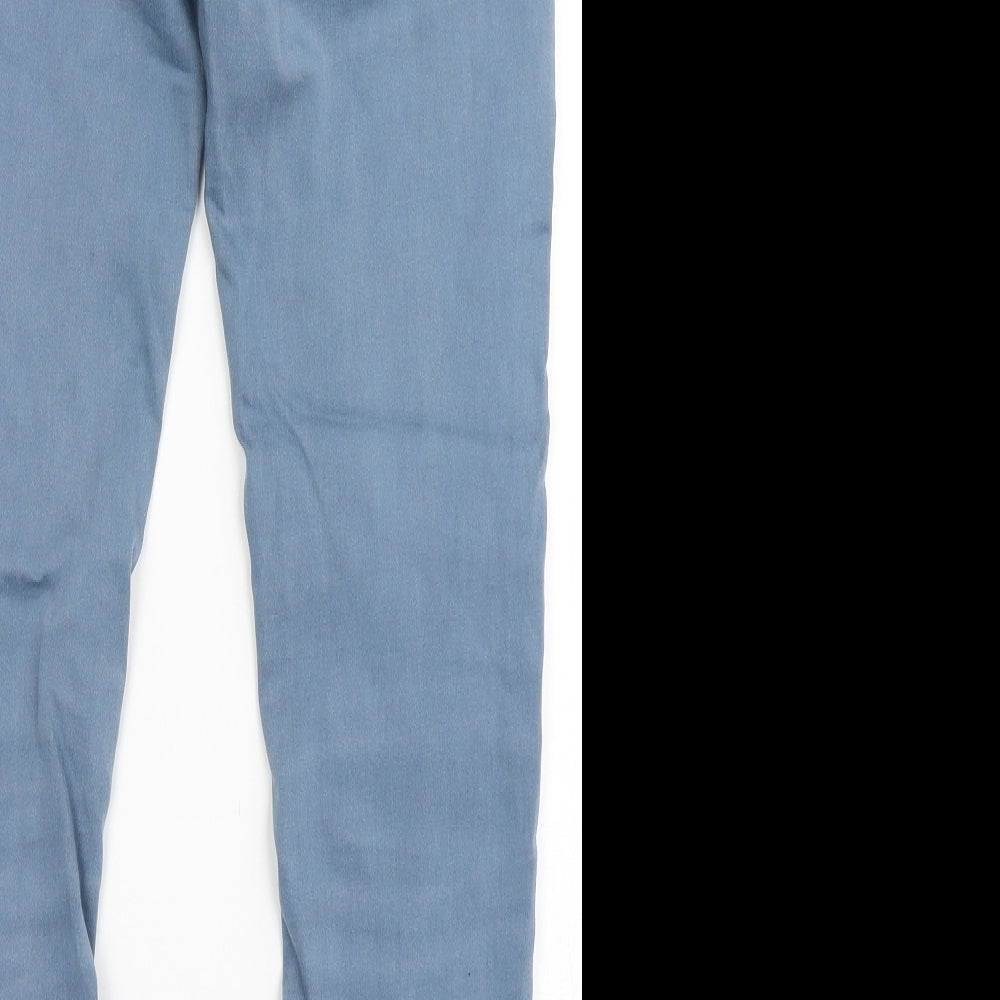 Dunnes Stores Womens Blue Cotton Skinny Jeans Size 12 L27 in Regular Button