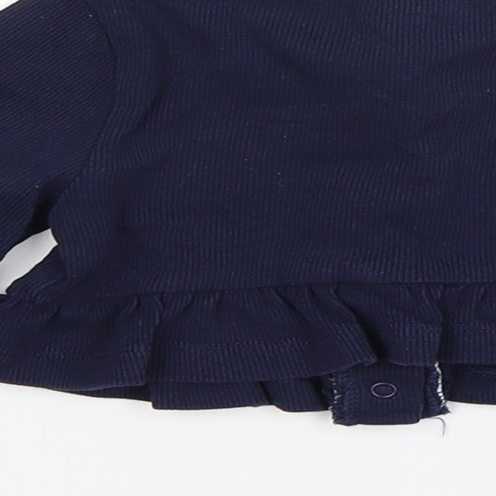 Mayoral Girls Blue Cotton Cardigan Jumper Size 24 Months Snap