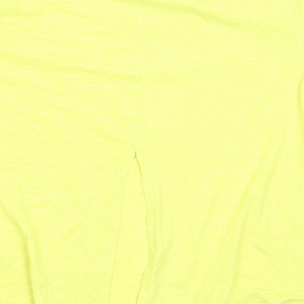 Leigh Tucker Girls Green Polyester Basic T-Shirt Size 7-8 Years Round Neck