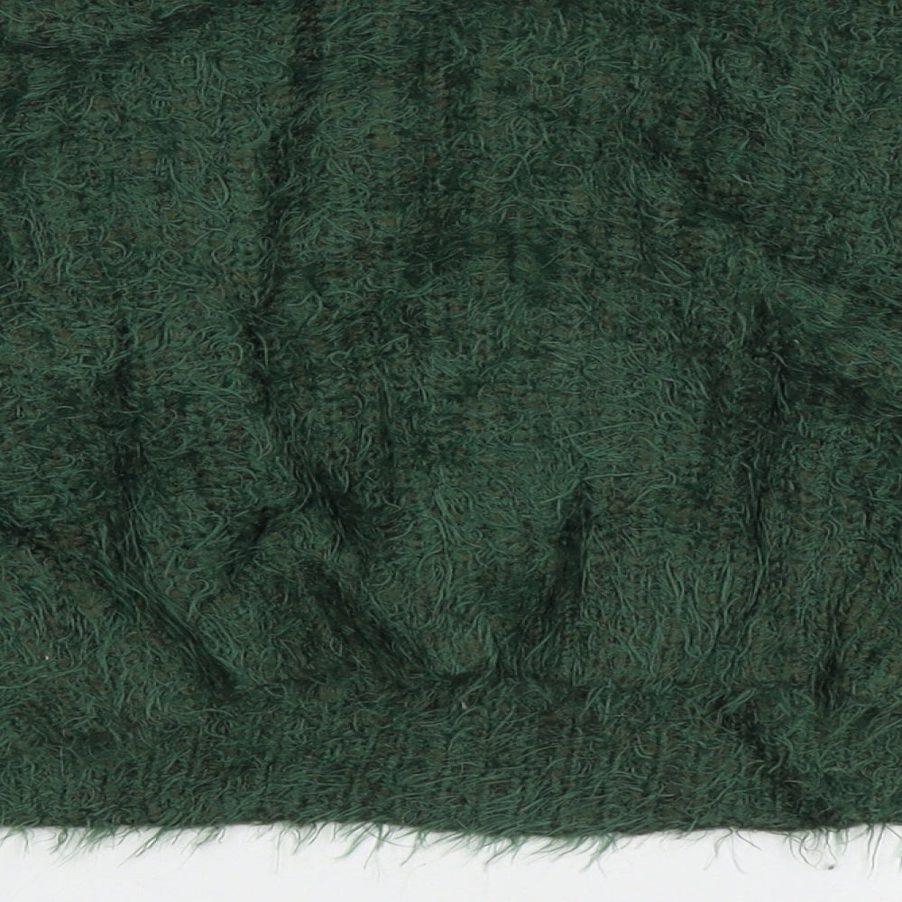 FOREVER 21 Womens Green Crew Neck Acrylic Pullover Jumper Size S