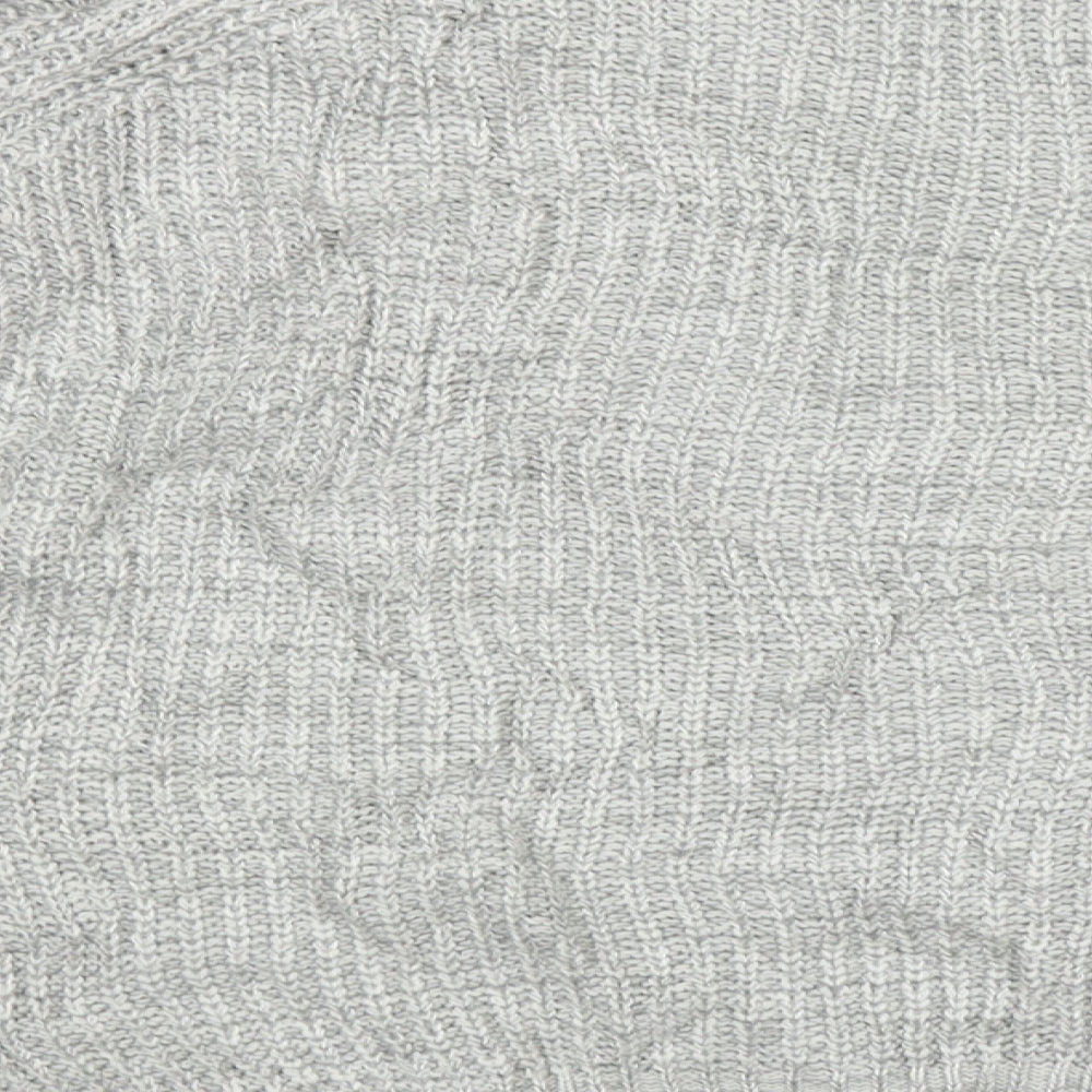 Atmosphere Womens Grey Boat Neck Acrylic Pullover Jumper Size 12 - cold shoudler