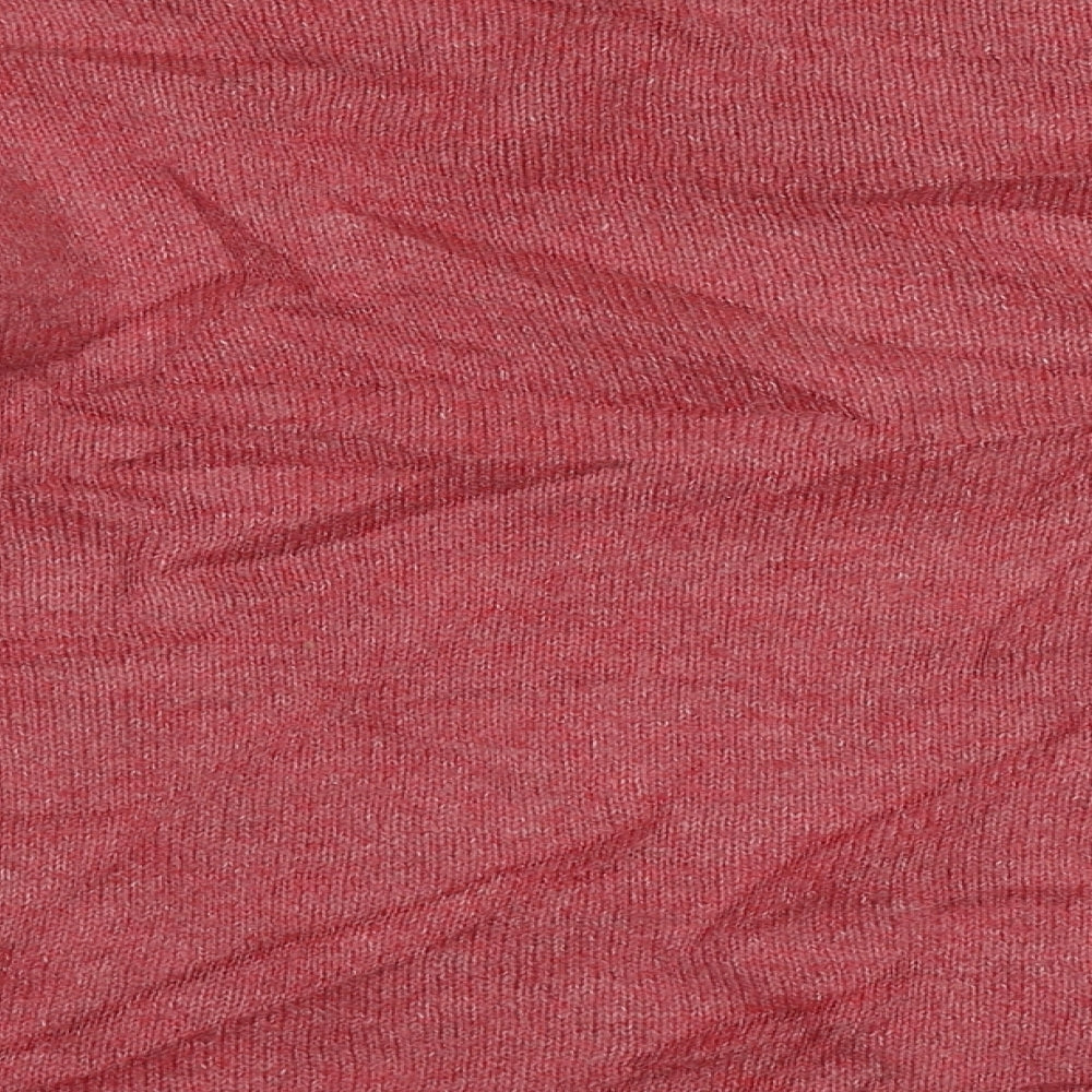 M&Co Womens Pink Crew Neck Polyacrylate Fibre Pullover Jumper Size 12