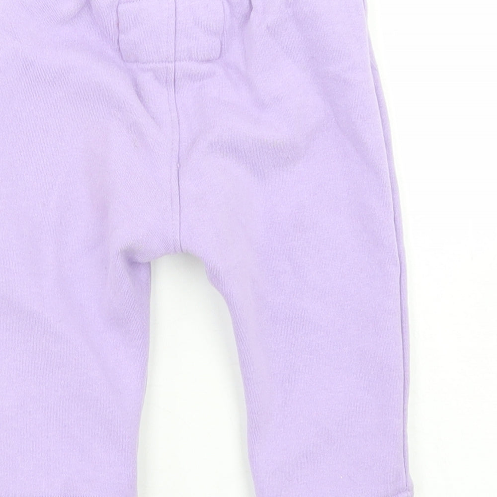 O'Neill Girls Purple Cotton Jogger Trousers Size 6-9 Months