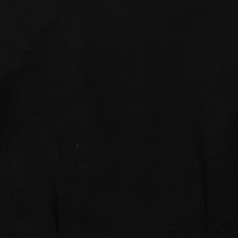 Marks & Spencer Womens Black V-Neck Polyester Cardigan Jumper Size 14 - Open front
