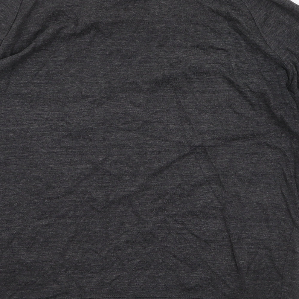 H&M Womens Grey Polyester Pullover Sweatshirt Size S Pullover