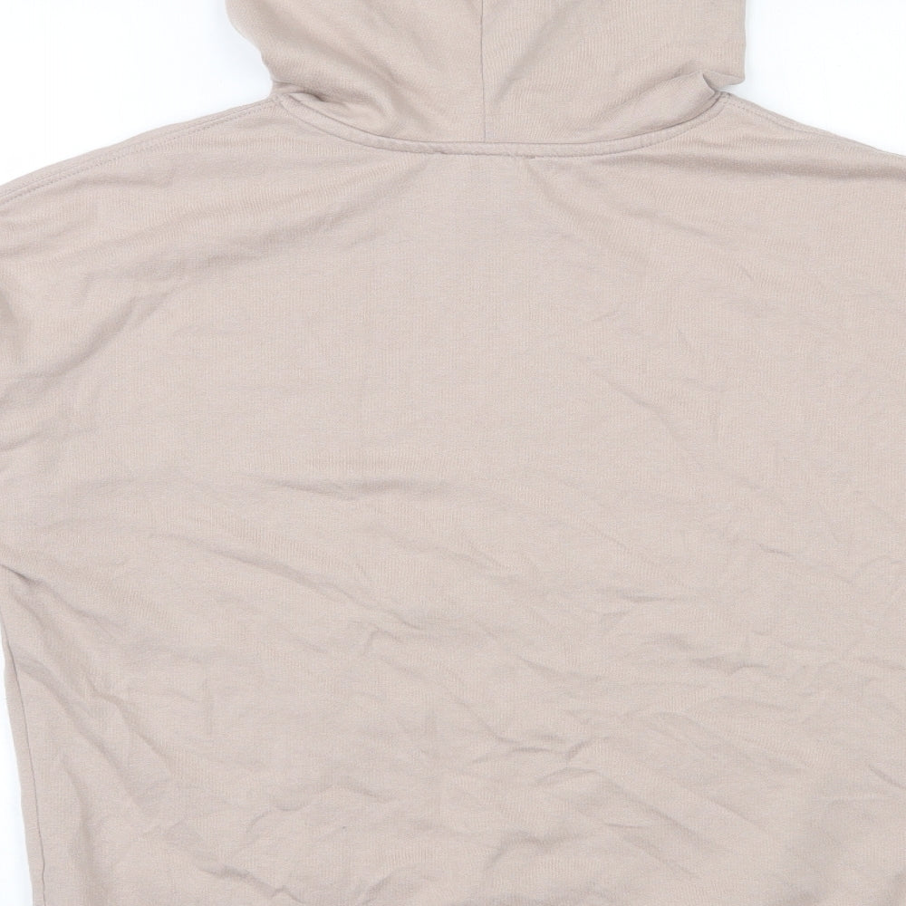 New Look Womens Beige Cotton Pullover Hoodie Size S Pullover