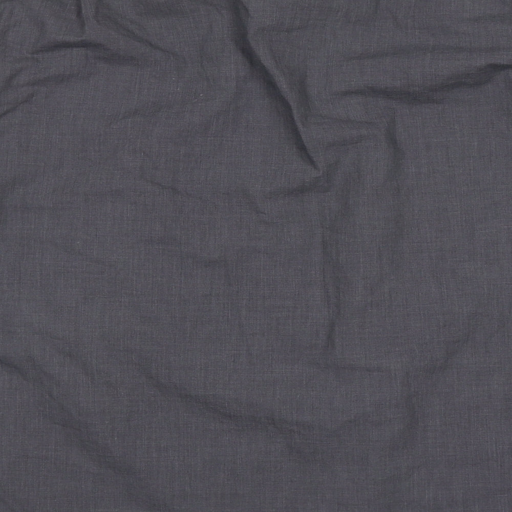 Taylor & Wright Mens Grey Cotton Button-Up Size 18 Collared Button