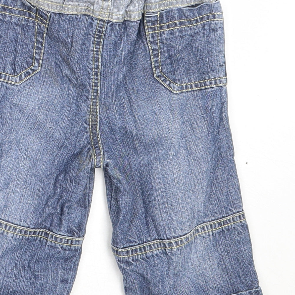 NEXT Boys Blue Cotton Capri Jeans Size 6-9 Months