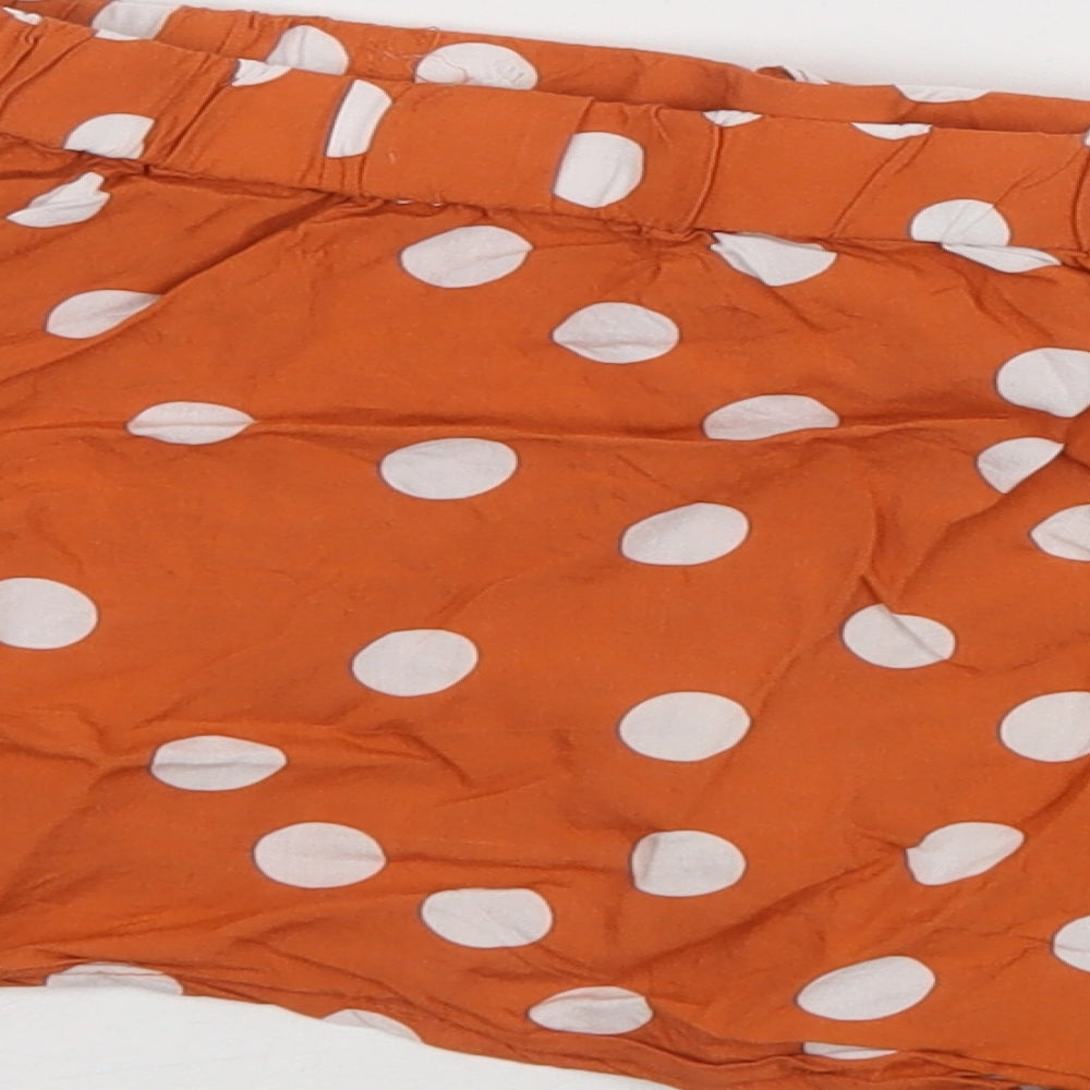 Primark Womens Brown Polka Dot Viscose Robe & Gown Set Size M Drawstring
