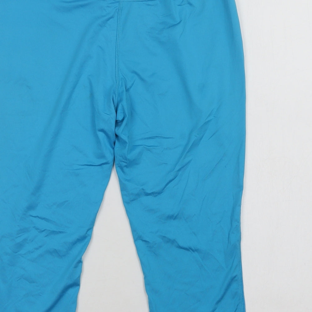 Crivit Womens Blue Polyamide Cropped Leggings Size S L19 in Regular