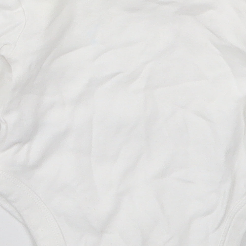 Dunnes Baby White Cotton Babygrow One-Piece Size 3-6 Months Button