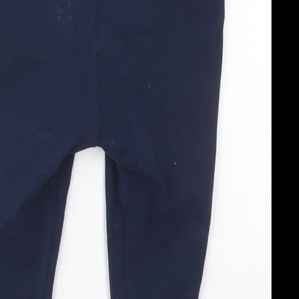 NEXT Girls Blue Cotton Capri Leggings Size 3-6 Months