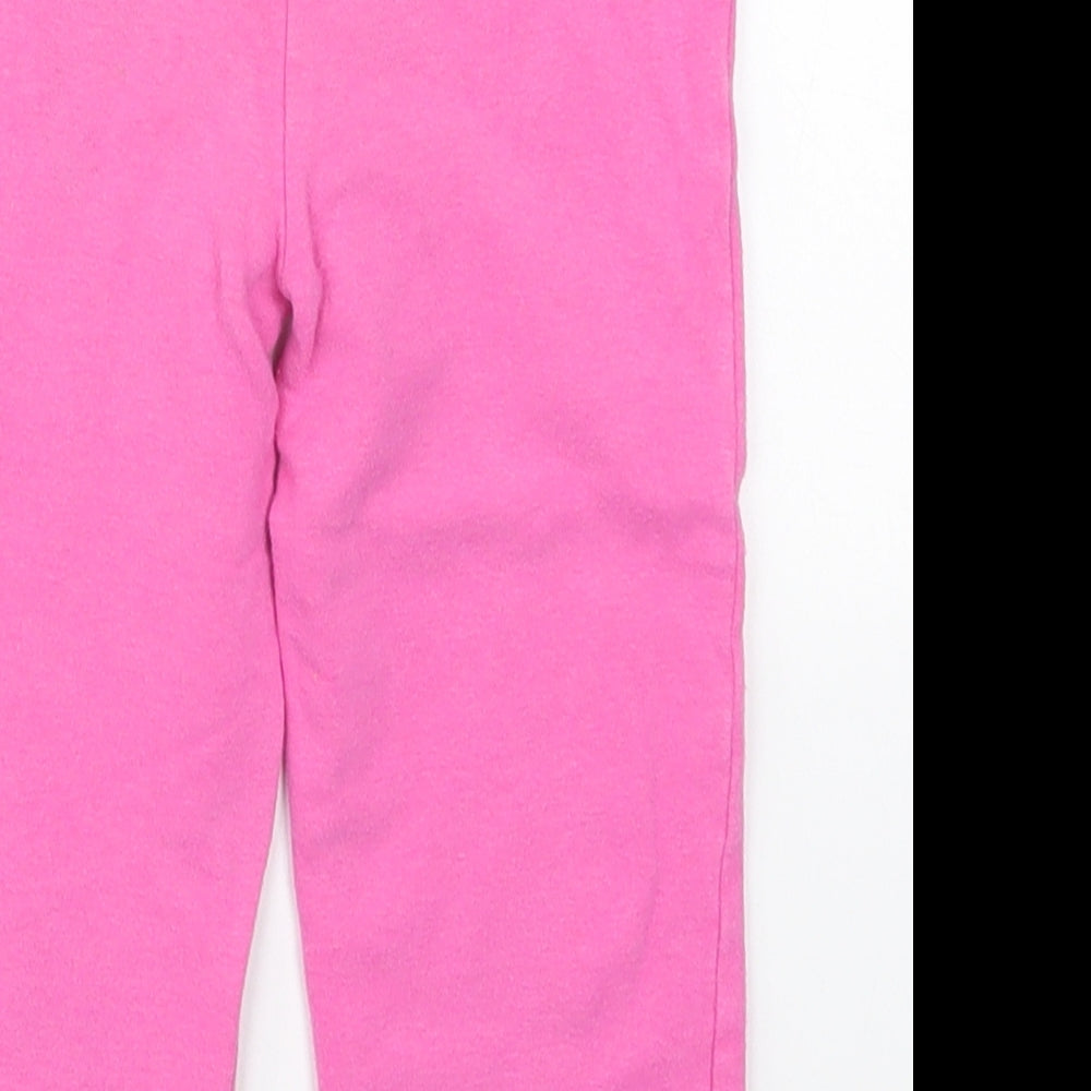 Juicy Couture Girls Pink Cotton Sweatpants Trousers Size 18-24 Months Drawstring