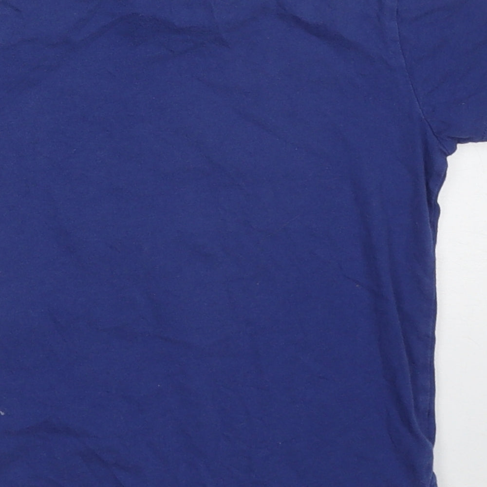 Cotton On Boys Blue Cotton Basic T-Shirt Size 3 Years Crew Neck Pullover - Dinosaur