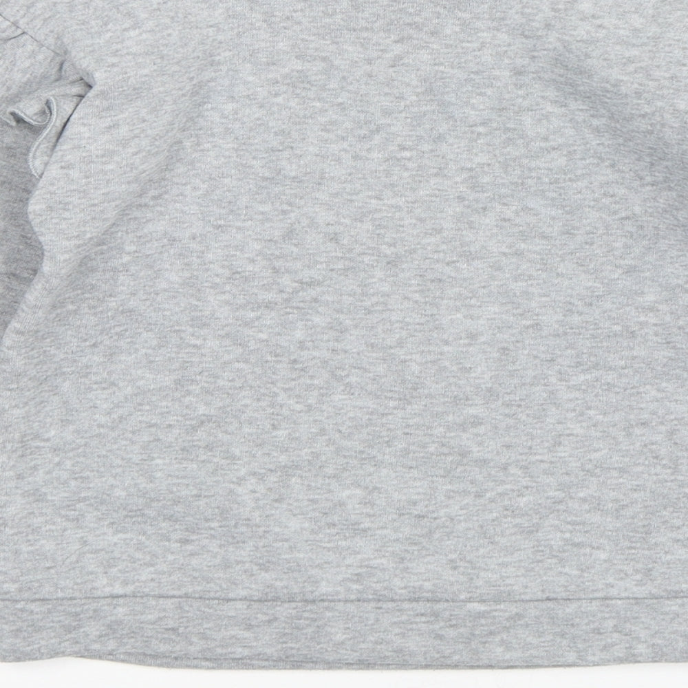 Jeff & Co Girls Grey Polyester Pullover Sweatshirt Size 7-8 Years Pullover