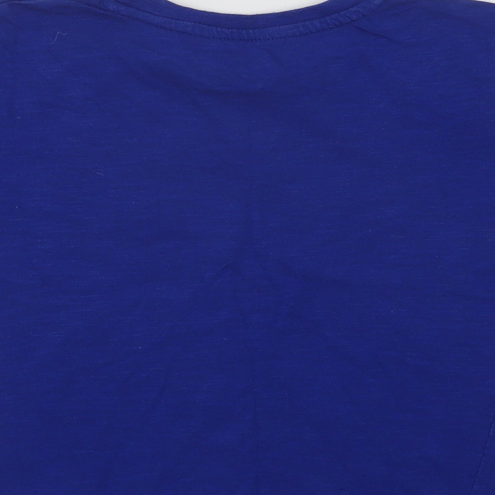Dunnes Boys Blue Cotton Basic T-Shirt Size 5 Years Crew Neck