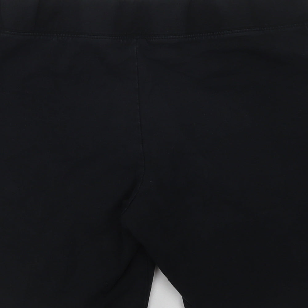 Dunnes Stores Womens Black Cotton Compression Shorts Size M L8 in Regular