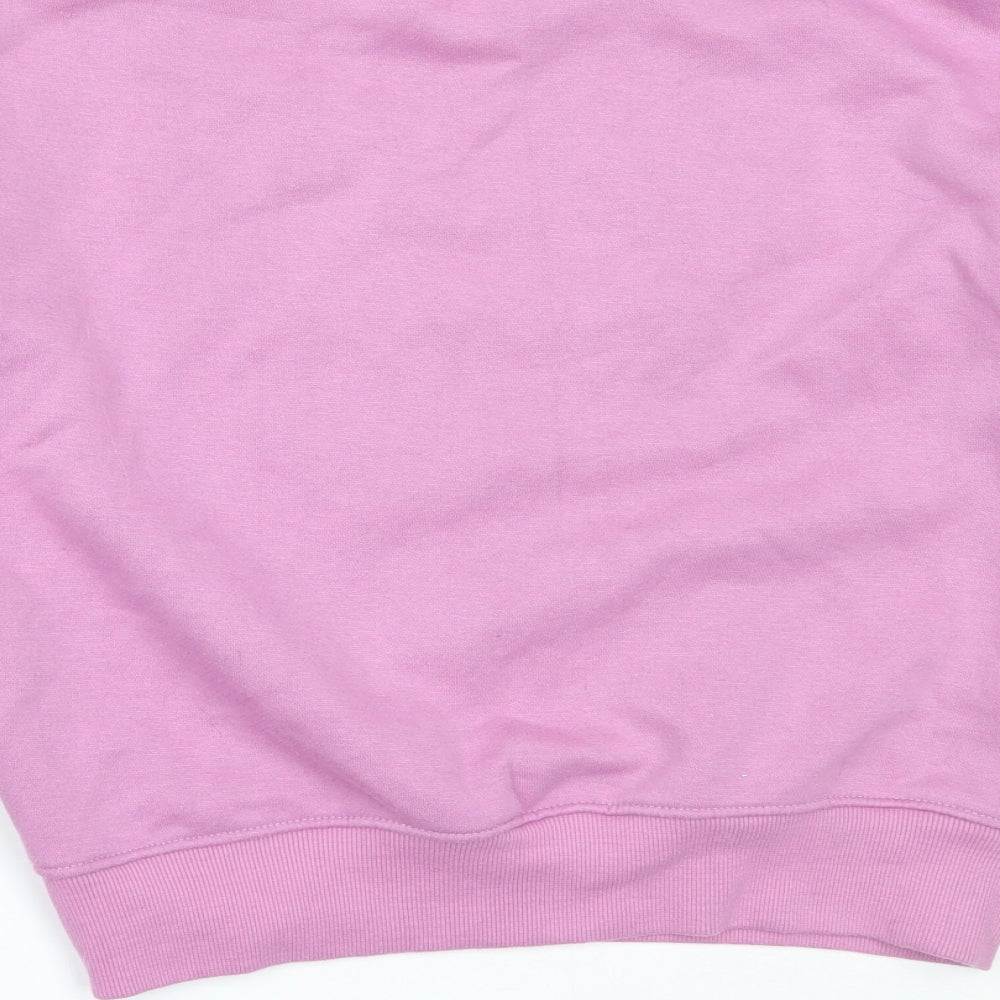 Stylewise Womens Purple Polyester Pullover Sweatshirt Size S