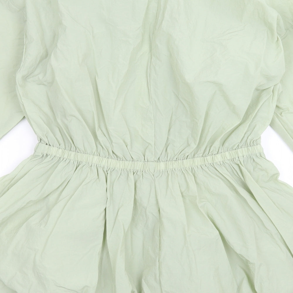 Missguided Womens Green Jacket Size 12 Zip