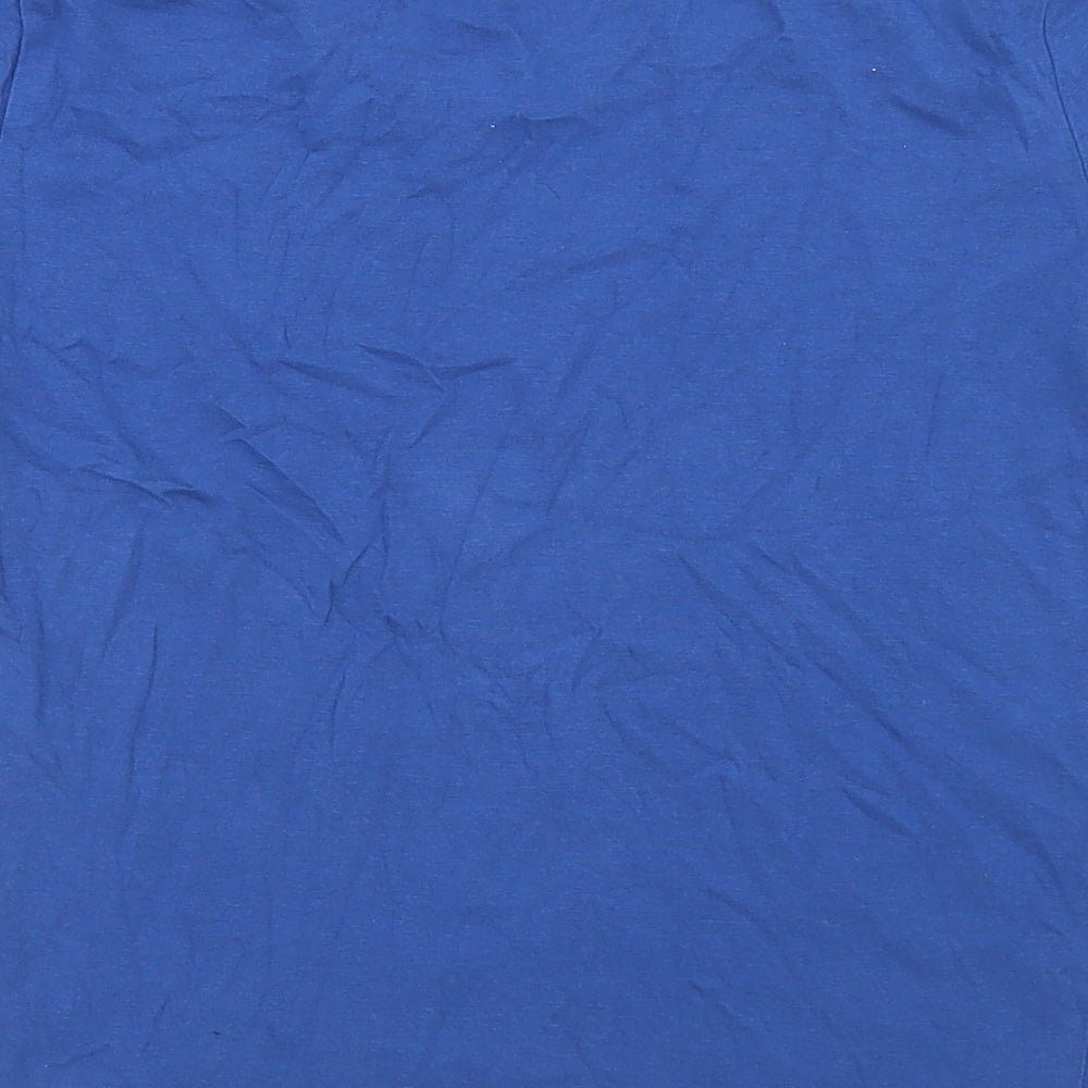 Dunnes Boys Blue Cotton Basic T-Shirt Size 7 Years Crew Neck - Totally Cool