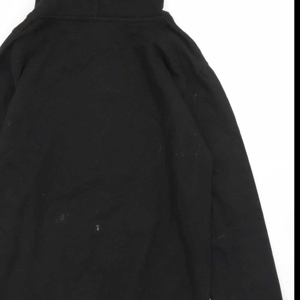 Gift Hub Boys Black Cotton Pullover Hoodie Size XL
