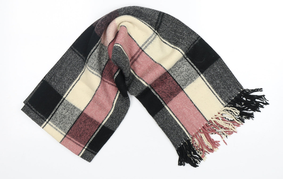 Preworn Womens Multicoloured Check Acrylic Shawl/Wrap